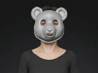 Panda face mask