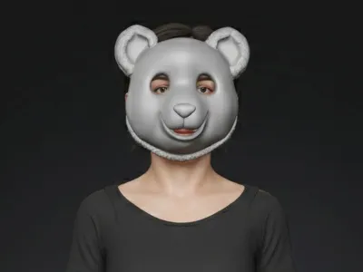 Panda face mask
