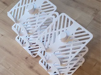 modular stackable shoe rack