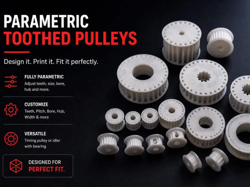 Tooth Pulley Generator GT2 HTD MXL Customize