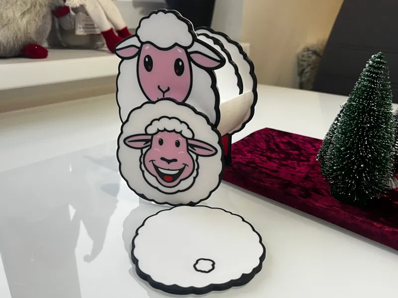 Sheep Coaster Holder (3 Designs)