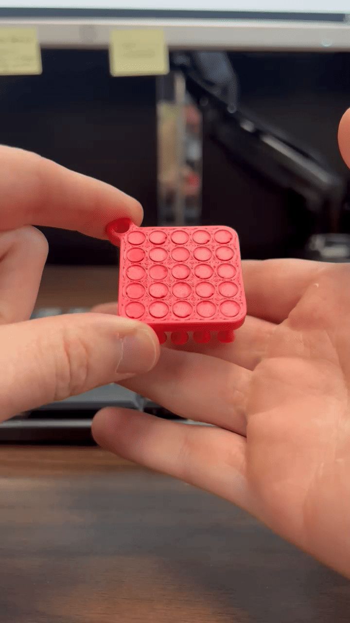 Pin Art Fidget Keychain