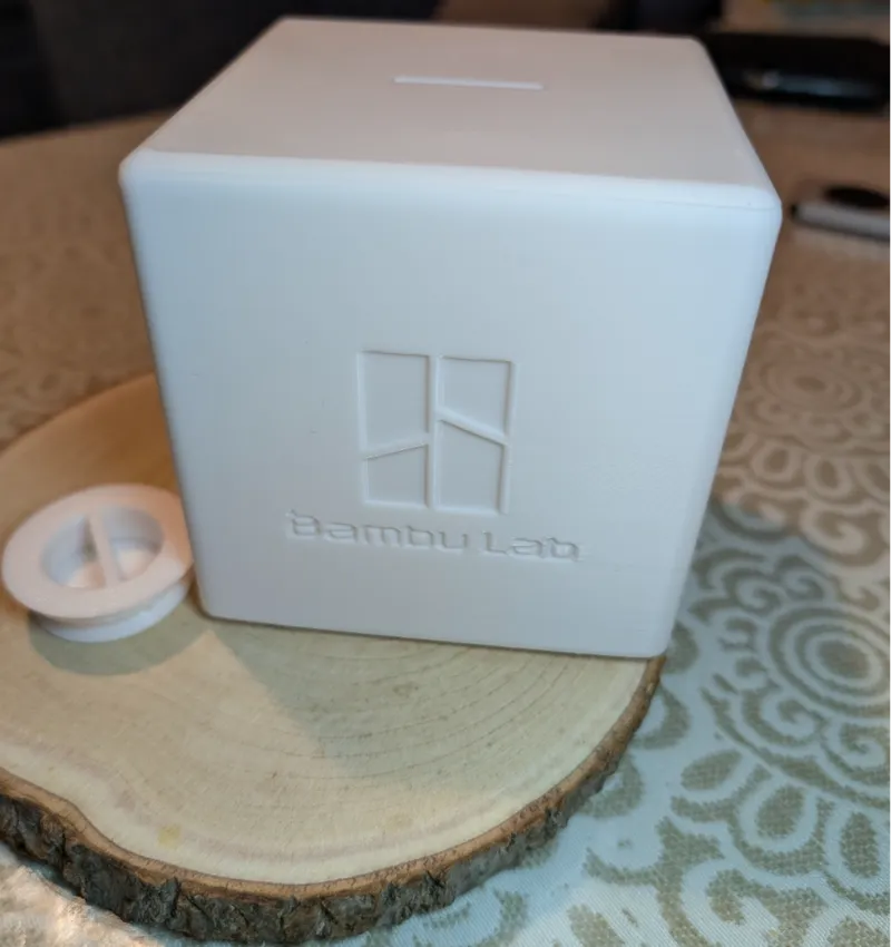 Bambulab piggy bank with logo