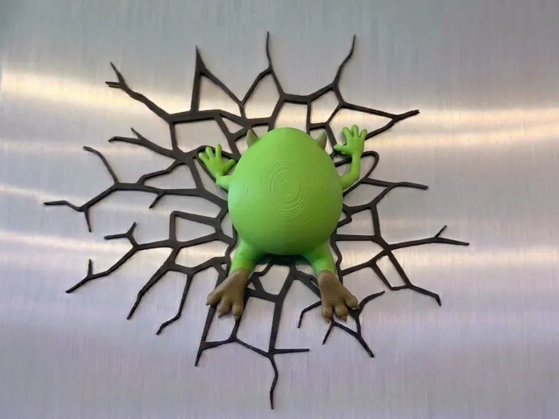 Mike Wazowski Splat Magnet 3D Wall Decor