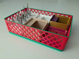 Stackable gridfinity storage basket [PARAMETRIC]