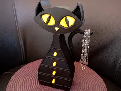 atomic cat drawer jewelry  box