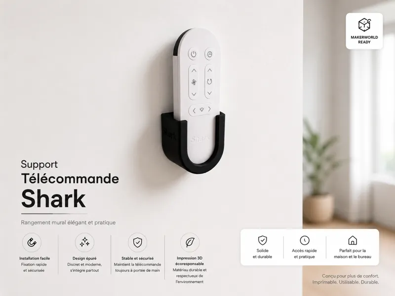 Support télécommande ventilateur SHARK FLEXBREEZE