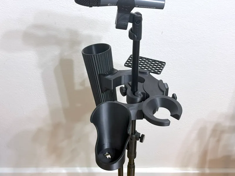 Multi-Accessory Adapter for a Microphone Stand