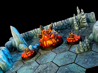 Lava Slime (Supportless- FDM Friendly)