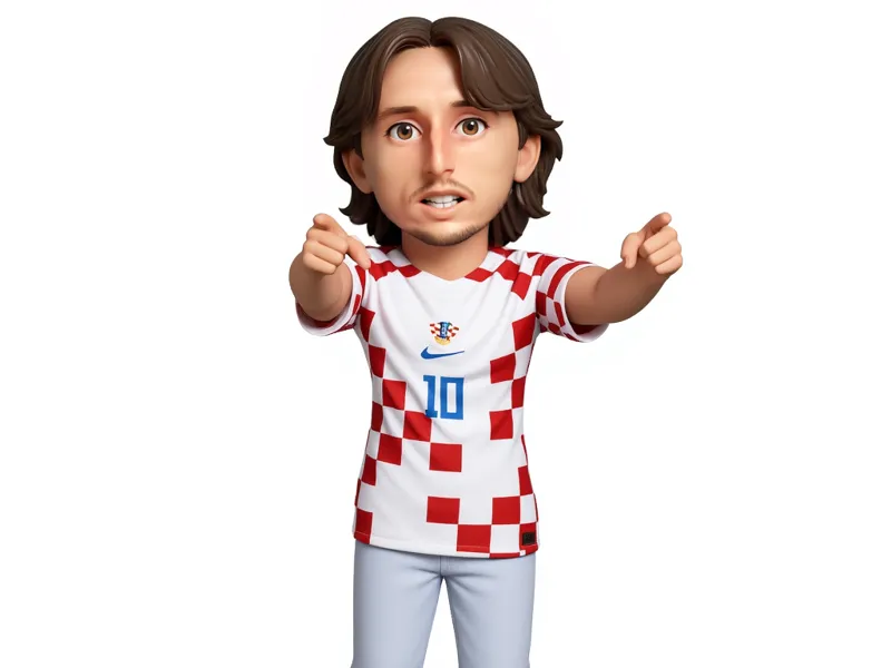 Croatia Football Fan Figure – Modrić #10