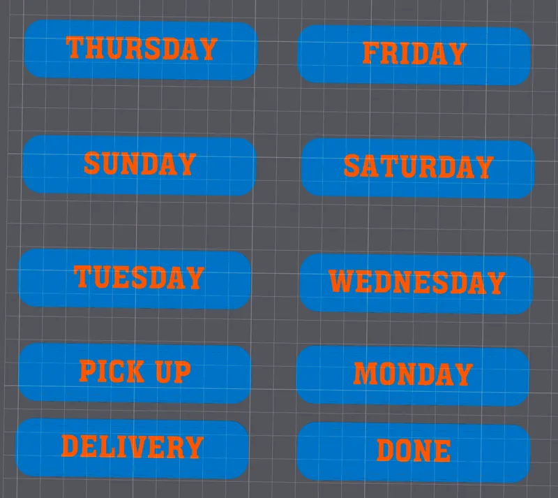 Day of week sighn and couple more