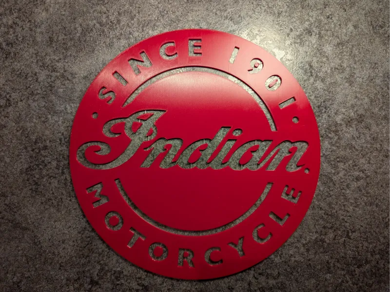 Indian Motorcycle Sign