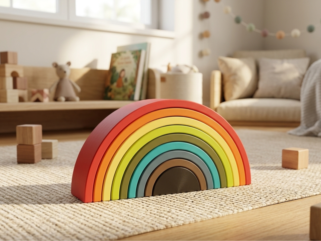 Kinder Spielzeug Regenbogen Montessori