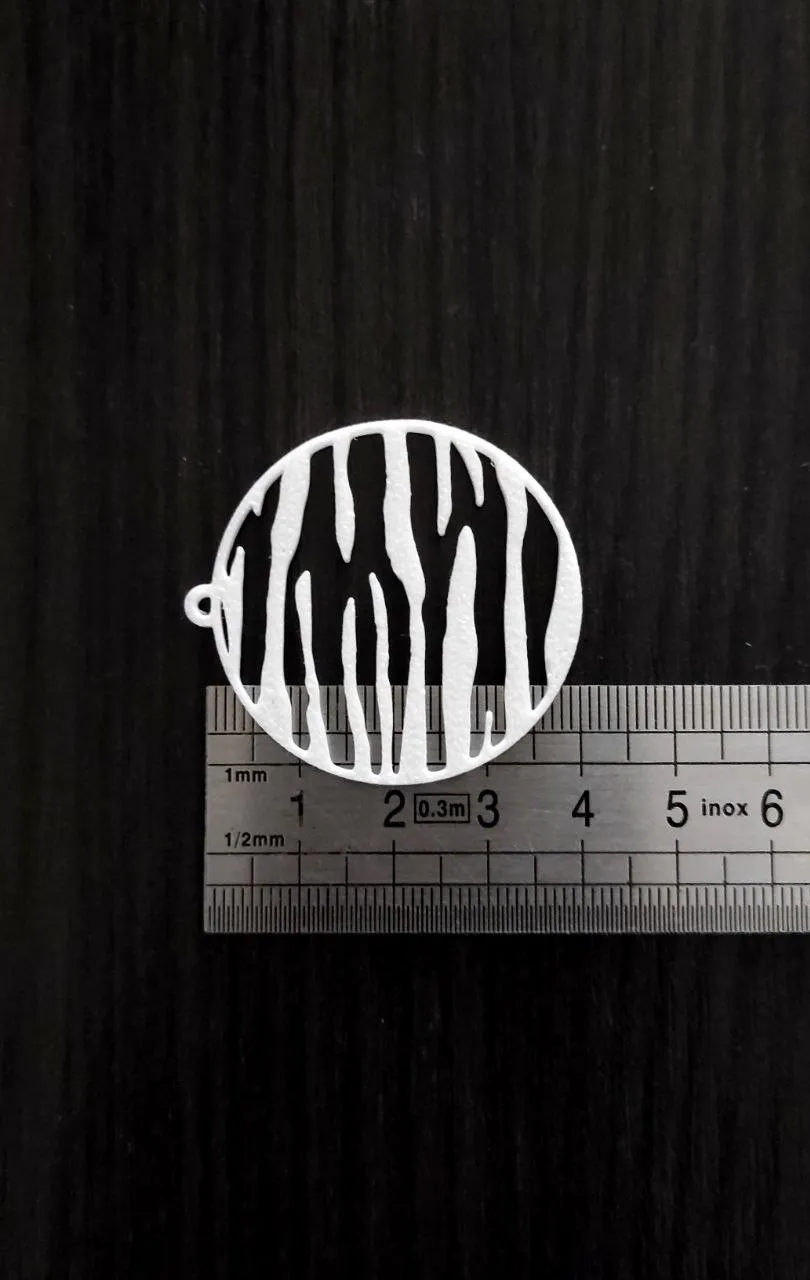 Zebra Mirage – Earrings view 2