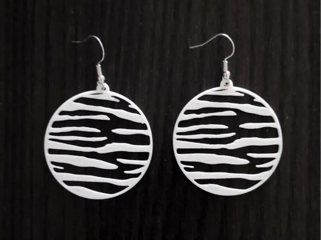 Zebra Mirage – Earrings