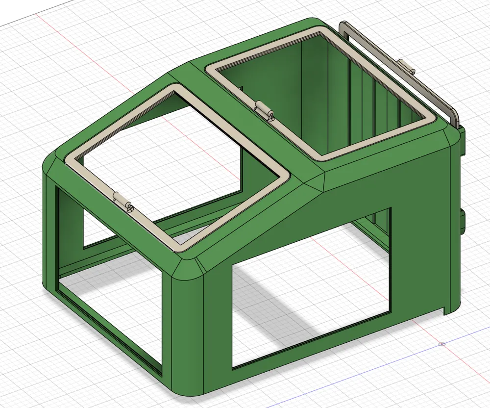 Top cover for Snapmaker U1, removable lid - Free 3D Print Model ...