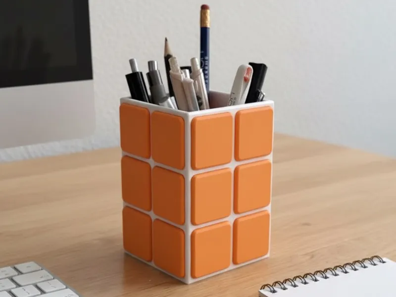 Tile Vase 2x3, Pencil Holder, No AMS