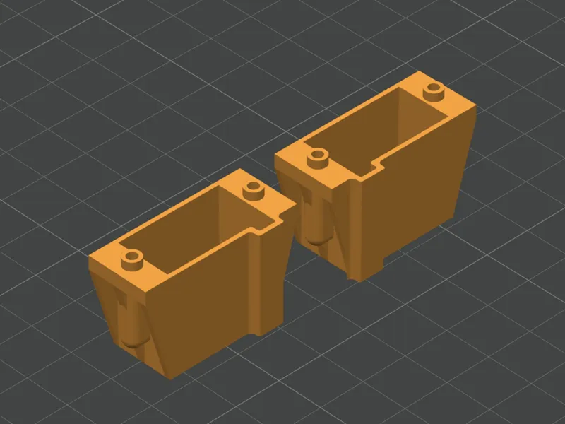 Micro Servo Mount Enclosure anti glue  6 Gramms