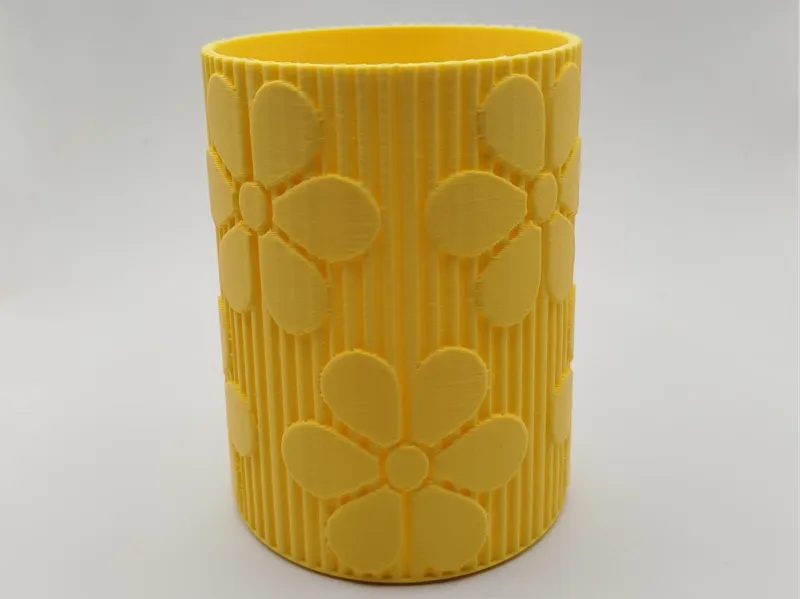 Blumenvase - Becher - gerippt
