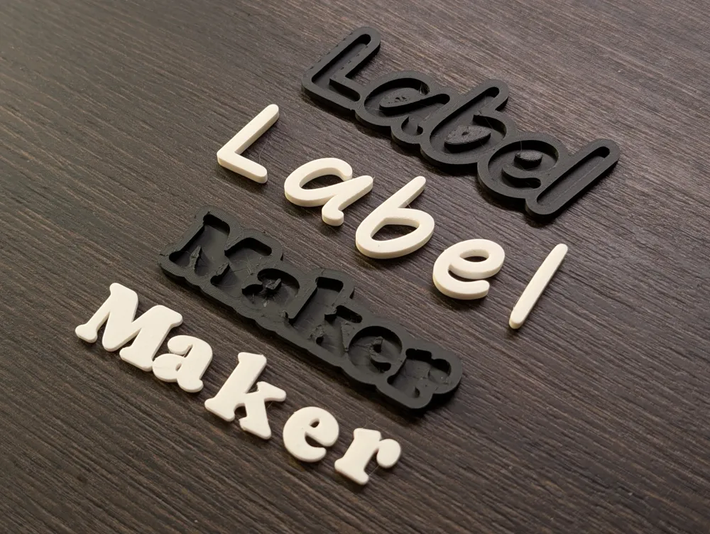 3D Label Text Generator - AMS Optional - Free 3D Print Model - MakerWorld