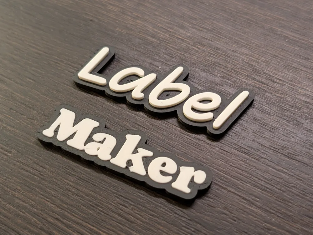 3D Label Text Generator - AMS Optional - Free 3D Print Model - MakerWorld