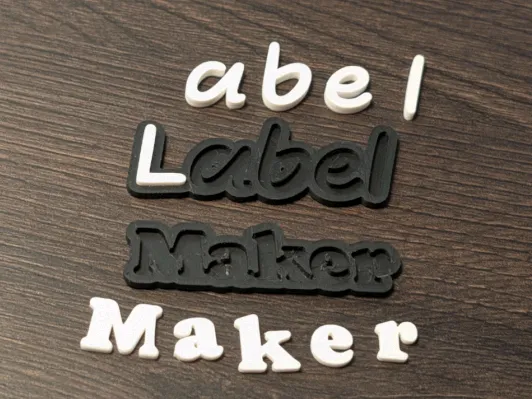 3D Label Text Generator - AMS Optional - Free 3D Print Model - MakerWorld