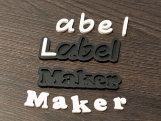 3D Label Text Generator - AMS Optional