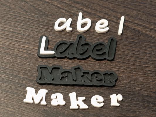 3D Label Text Generator - AMS Optional