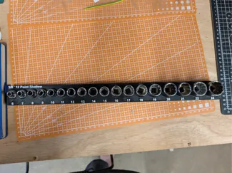 Halfords Advanced - 3/8" Sockets - Gridfinity