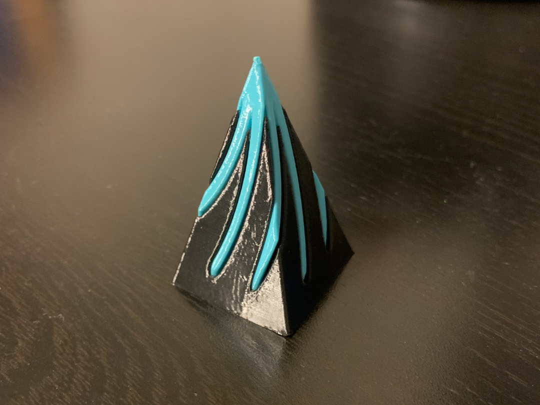 spiral pyramid impossible passthrough fidget toy