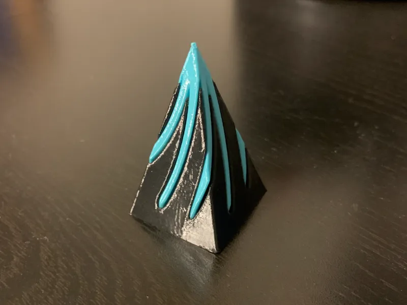 spiral pyramid impossible passthrough fidget toy