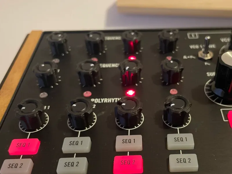 Moog studio mini knob adapters