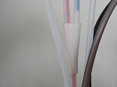 PTFE  Y splitter with threads