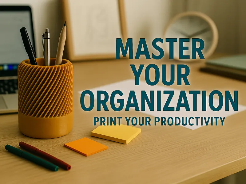 DeskMate - Modern Spiral Pen & Pencil Organizer