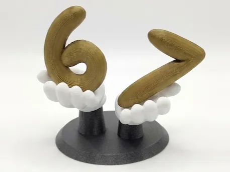 Doot Doot 6-7 (Six Seven) Numbers in Cartoon Hands