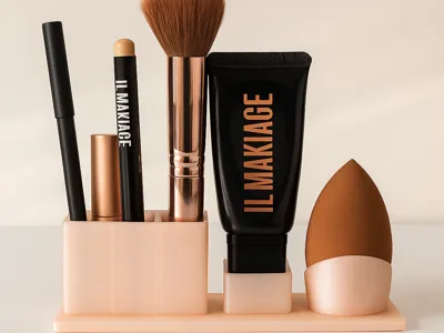 Small Makeup Organizer w/ sponger holder 