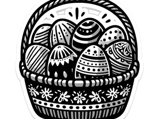 Easter egg basket