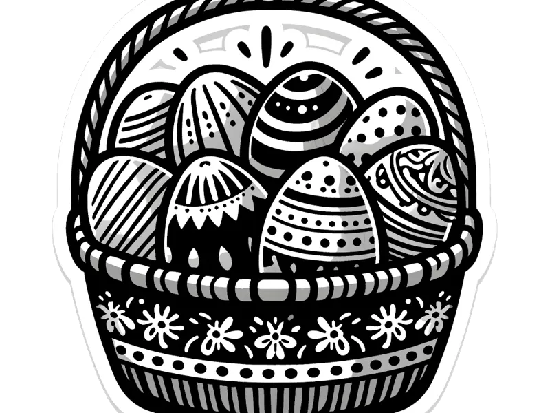 Easter egg basket