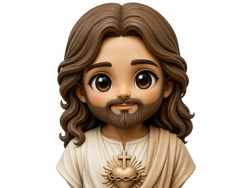 Chibi Jesus 3D Bust Art