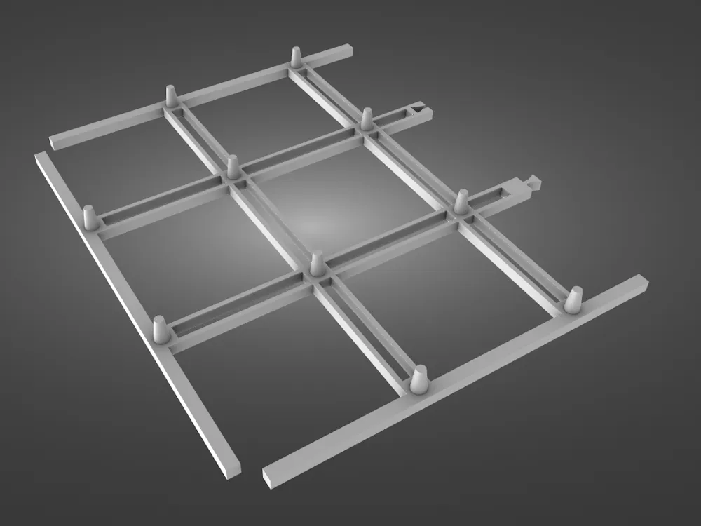 Mini Greenhouse Grid Insert 3x5 & Seedling Pots - Free 3D Print Model ...