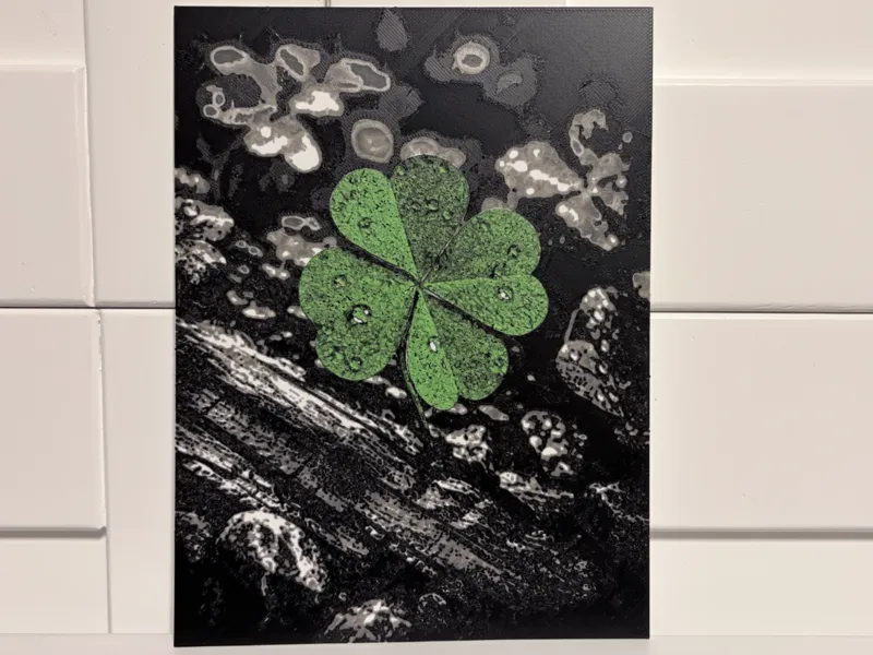 Lucky Four-Leaf Clover | Color Pop Wall Art