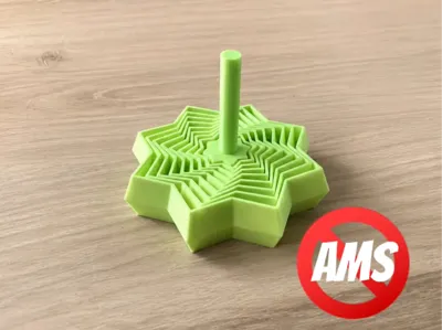 Fidget Star with a handle - Easy 3D Printable