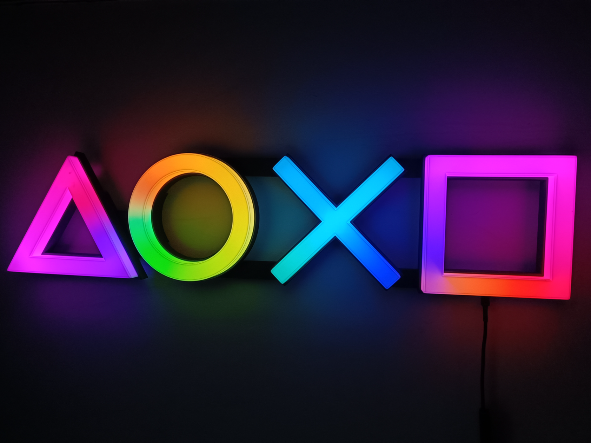 Big playstation led sign ,A1mini compatible , 65cm