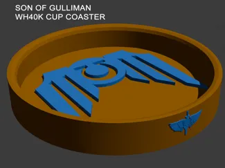 WH40K - Son of Gulliman Ultramarines Cup Coaster