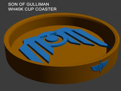 WH40K - Son of Gulliman Ultramarines Cup Coaster