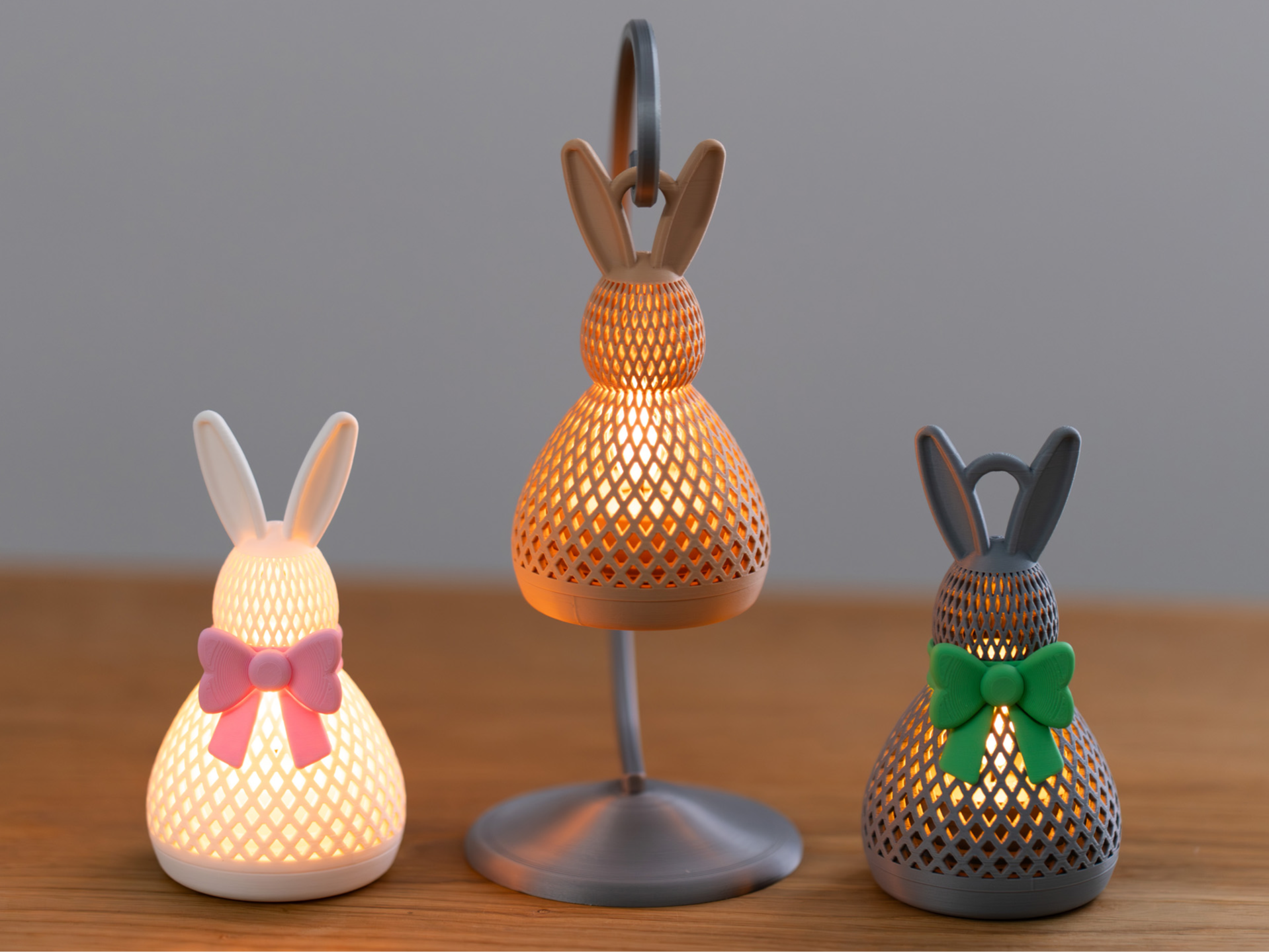 Mini Easter Bunny Tea Light Ornament