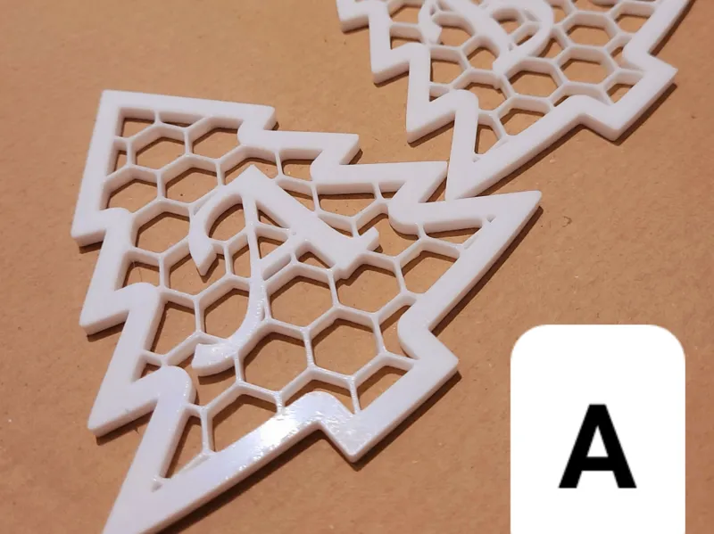 Christmas Tree decoration with letter A 