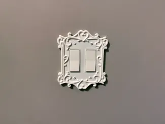 Victorian Style Double Light Switch Cover