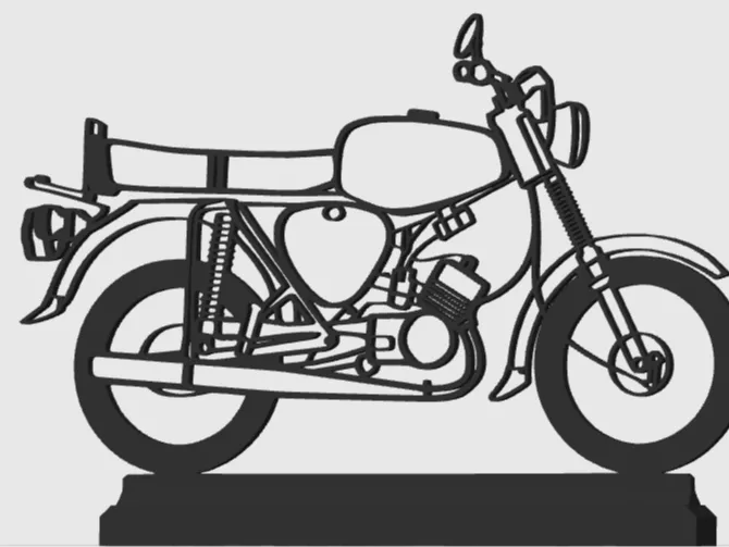 Simson S50 mit Sockel