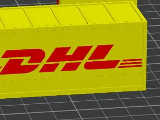 h)-scale dhl container 1:87